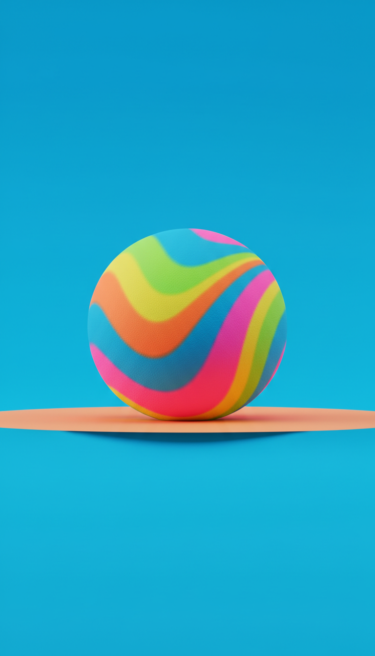Swirl Ball Vibrant Pattern